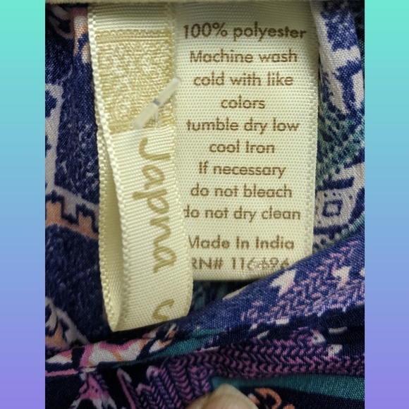 Japna Split Sleeve BOHO Crop Top - Picture 4 of 4